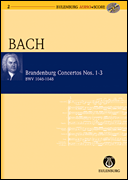 Brandenburg Concertos Nos. 1-3 Study Scores sheet music cover